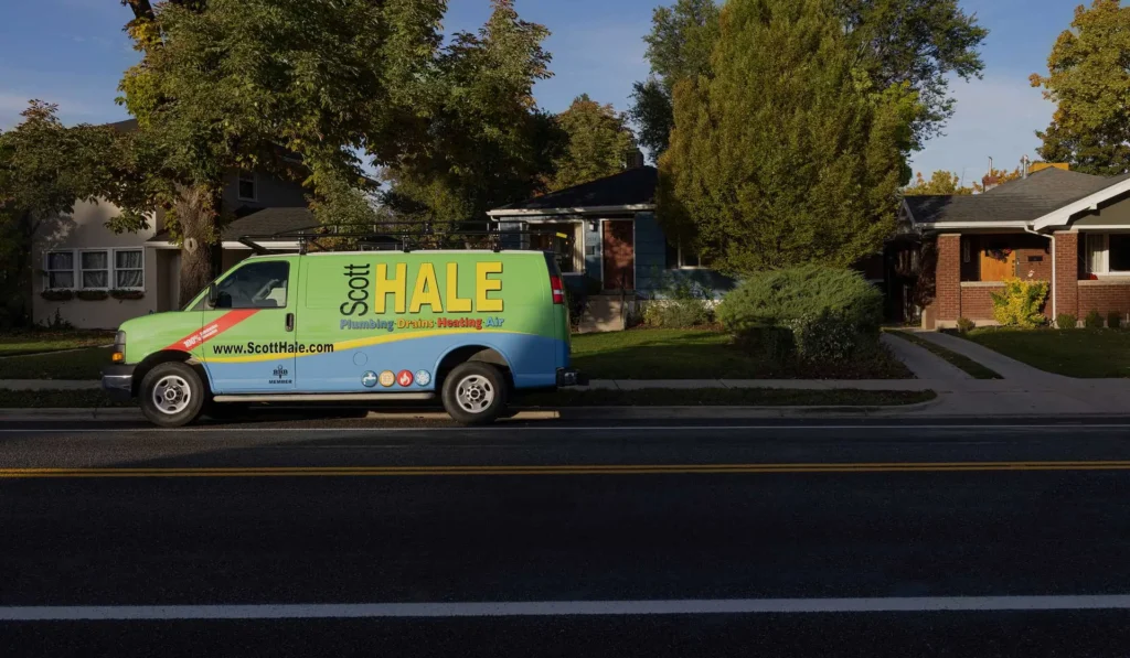 Scott Hale van parked outside home